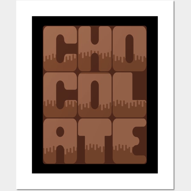 Chocolate Bar Lettering Wall Art by W.Pyzel